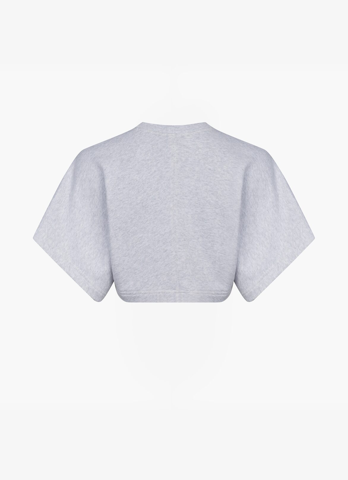 CROPPED-SWEATSHIRT AUS DENIM ALAÏA GRAU CROPPED-SWEATSHIRT AUS DENIM